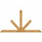 Ekena Millwork Saratoga Rough Sawn Timber Gable Bracket, Western Red Cedar, 108"W x 58"H x 4"D x 6"F, 13/12 Pitch GBW108X58X0406SAR00RWR - alternate 1